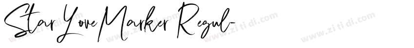StarLoveMarker Regul字体转换 StarLoveMarker Regul字体转换